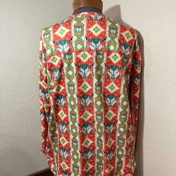 L&B Lucky & Blessed Western Pullover Tunic‎ Womens Size L - Picture 3 of 4